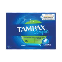 Tampax Compak Super Tampons with Plastic Applicator x18 Per Box (Pack of 8) 688364