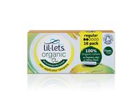 Lil-Lets Organic Non-Applicator Tampons Regular x16 (Pack of 12) 90ORGREG16