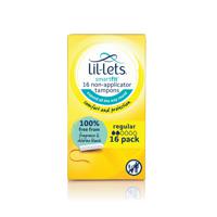 Lil-Lets Non-Applicator Tampons Regular x16 (Pack of 6) 8210478P