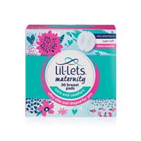 Lil-Lets Sanitary Maternity Breast 30 Pads Pack of 4 95MATBP30