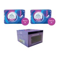 Lil-Lets Supersoft Sanitary Pads Night x10 Pack of 24 Buy 2 Get FOC Dispenser