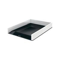 Leitz WOW Letter Tray Dual Colour White/Black 53611095