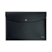 Leitz Recycle Document Wallet Plastic A4 Black (Pack of 10) 46780095