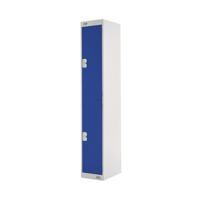 Two Compartment Locker 300x450x1800mm Blue Door MC00043