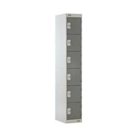 Six Compartment Locker 300x450x1800mm Dark Grey Door MC00069