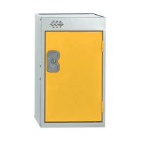 One Compartment Quarto Locker 300x450x511mm Yellow Door MC00084