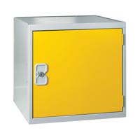 One Compartment Cube Locker 380x380x380mm Yellow Door MC00096