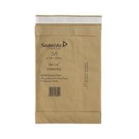 Mail Lite Padded Postal Bag Size D/1 181x273mm Brown (100 Pack) 100943477