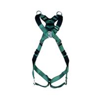 MSA V-Form Full Body Back Chest Shoulder D-Ring Bayonet Safety Harness Green Standard