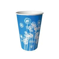 MyCafe Paper Cup 7oz Aqua Swirl Pack of 100 MYC10284