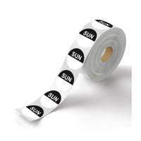 MyCafe Day of Week Food Rotation Label Sunday Pack of 3500 MYC10615