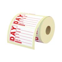 MyCafe Food Label Use By 25x25mm Removable (Pack of 1000) MYC10627
