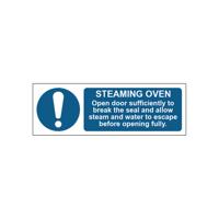 MyCafe Steaming Oven Sign 1.2mm PP 300x100 MYC10685