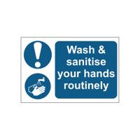 MyCafe Wash and Sanitise Hands Sign PP 300x200 MYC10689