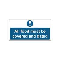 MyCafe All Food Covered and Dated Sign Vnl 100x200 MYC10696