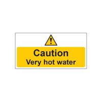 MyCafe Very Hot Water Sign Self Adhesive Vnl 200x100 MYC10698