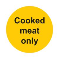MyCafe Cooked Meat Sign Self Adhesive Vnl 100x100 MYC10707