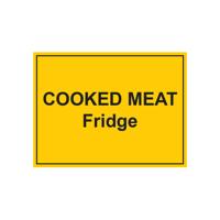 MyCafe Cooked Meat Fridge Sign Self Adhesive Vnl 150x200 MYC10711