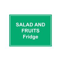 MyCafe Salad and Fruits Fridge Sign Self Adhesive Vnl 150x200 MYC10713