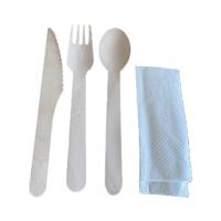 MyCafe 4-in-1 Wooden Cutlery Set Pack of 250 MYC10942