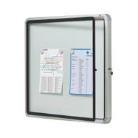 Nobo Premium Plus Outdoor Magnetic Lockable Notice Board 708x667x43mm 6xA4 1902578