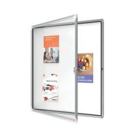 Nobo Premium Plus Outdoor Magnetic Lockable Notice Board 923x969x43mm 12xA4 1902581