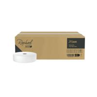 Raphael 1-Ply Twin Jumbo Toilet Roll 400m (Pack of 12) JT1400RDS