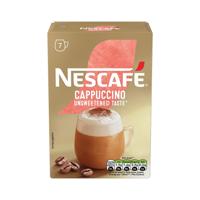 Nescafe Cappuccino Unsweetened Taste Sachets Pack of 7 12615047
