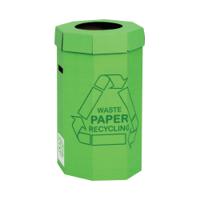 Acorn Cardboard Recycling Bin 60 Litre Green (5 Pack) 402565