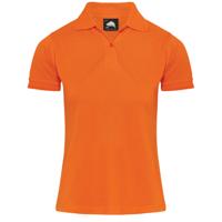 ORN Ladies Eagle Polo Shirt Orange 8 1160.OR.8