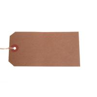 Go Secure by 5 Star Strung Tags x10 60x120mm Buff Pack of 50 PB11285