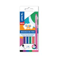 Pilot FriXion Ball Stick Erasable Gel Pens Wallet Assorted (Pack of 6) 5012052061965