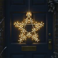 LED Metal Outdoor Christmas Star Light 500mm Warm White XH10078
