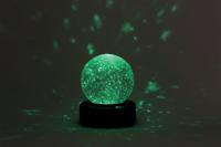 Desktop LED Light Up Glitter Ball Mood Light 100mm Battery Operated SWGB