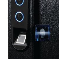 Phoenix Fingerprint Key Safe Electronic Lock 60 Adjustable Hooks Black KS0021F