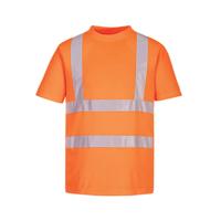 Portwest Eco High Visibility T-Shirt Short Sleeve Orange Medium (Pack of 6) EC12ORRM