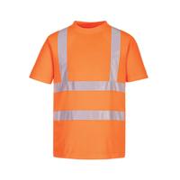 Portwest Eco High Visibility T-Shirt Short Sleeve Orange Small (Pack of 6) EC12ORRS