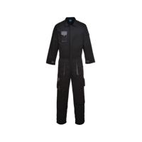 Portwest Texo Contrast Coverall Black Small TX15BKRS