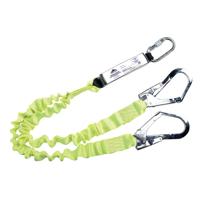 Portwest Double Elasticated 1.8m Lanyard with Shock Absorber Yellow FP52YER
