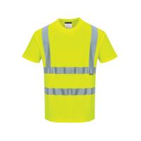 Portwest High Visibility Cotton Comfort T-Shirt Short Sleeve Yellow 4XL S170YER4XL