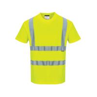Portwest High Visibility Cotton Comfort T-Shirt Short Sleeve Yellow XL S170YERXL