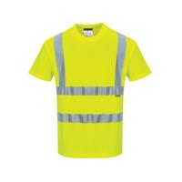 Portwest High Visibility Cotton Comfort T-Shirt Short Sleeve Yellow 3XL S170YERXXXL