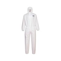 Portwest Biztex Pro Coverall Type 5/6 White Large ST90WHRL