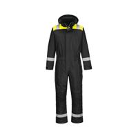 Portwest Pw3 Winter Coverall Black/Yellow XL PW353BKYXL