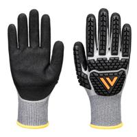 Portwest Impact F13 Nitrile Foam Waterproof Glove 1 Pair Grey/Black Large AP54G8RL