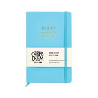 Pukka Pad Carpe Diem 2024 Diary Softcover 130x210mm Blue 9808-CD