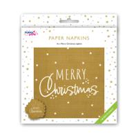 Pukka Party Napkins 2-Ply Merry Christmas Design (Pack of 16) PTY561