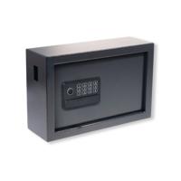 Pavo High Security Advanced Steel Key Cabinet 20 Key Capacity Dark Grey DFLHPA421