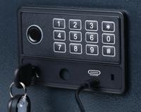 Pavo High Security Advanced Steel Key Cabinet 20 Key Capacity Dark Grey DFLHPA421