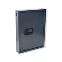 Pavo High Security Advanced Steel Key Cabinet 50 Key Capacity Dark Grey DFLHPA531